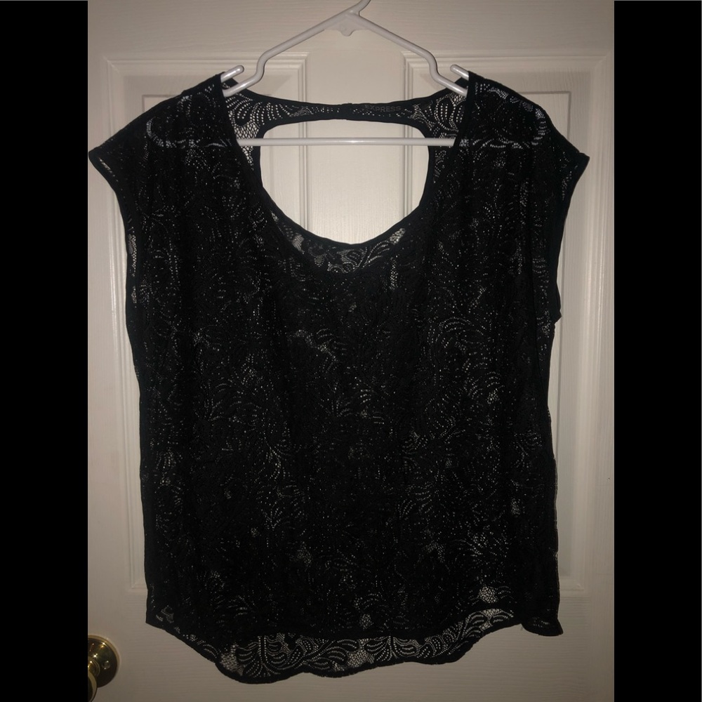 Black Lace Express Top Large